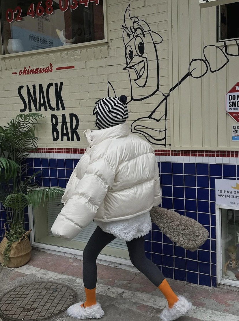 OURWAVE/OUR ROOM韓國直郵㊣女裝新款推薦短款羽絨服鴨絨Our Wave/Our Room短款羽絨服