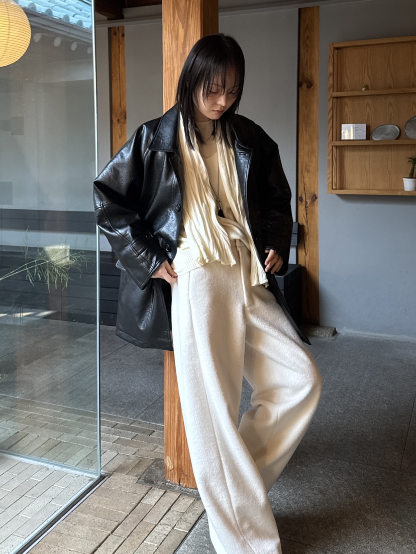 FIFO韓國代購㊣女裝新款職業25秋冬推薦休閑人氣中長款大衣FIFO中長款大衣