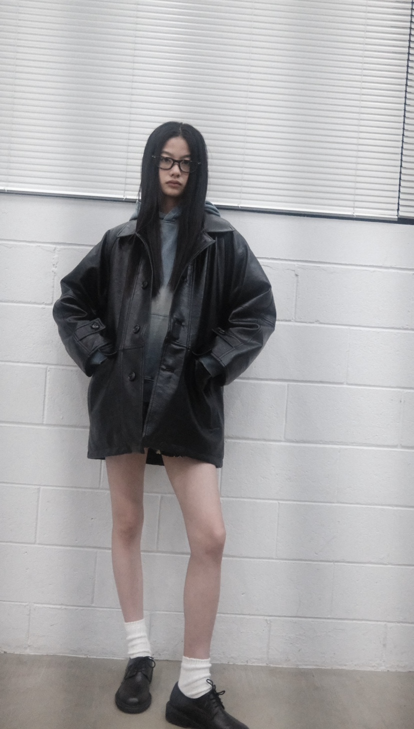 FIFO韓國代購㊣女裝新款職業25秋冬推薦休閑人氣中長款大衣FIFO中長款大衣