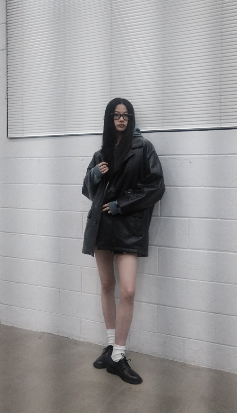 FIFO韓國代購㊣女裝新款職業25秋冬推薦休閑人氣中長款大衣FIFO中長款大衣