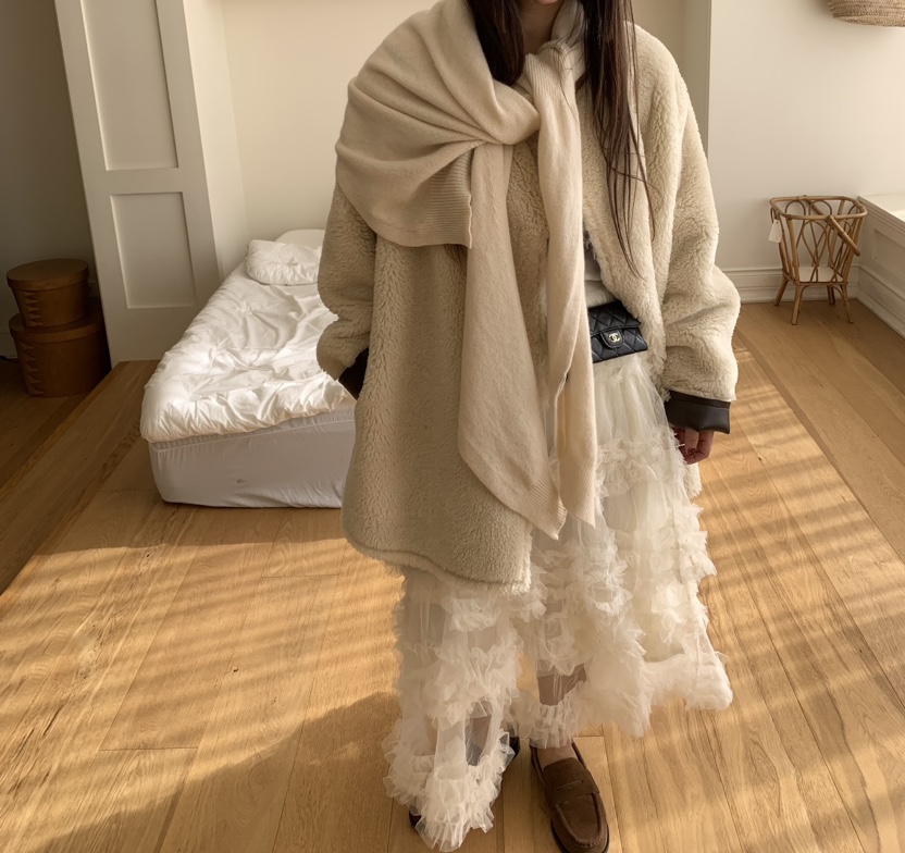 LIKEVAM韓國直郵㊣女裝新品25秋冬熱賣時尚推薦圍巾披肩披肩LIKEVAM圍巾/披肩