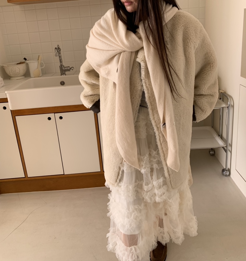 LIKEVAM韓國直郵㊣女裝新品25秋冬熱賣時尚推薦圍巾披肩披肩LIKEVAM圍巾/披肩