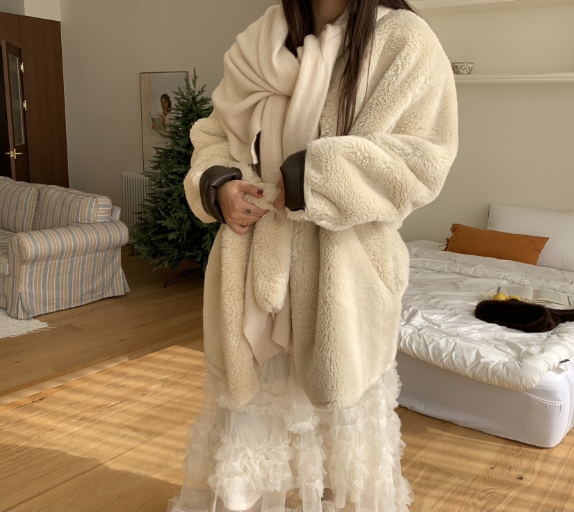 LIKEVAM韓國直郵㊣女裝新品25秋冬熱賣時尚推薦圍巾披肩披肩LIKEVAM圍巾/披肩