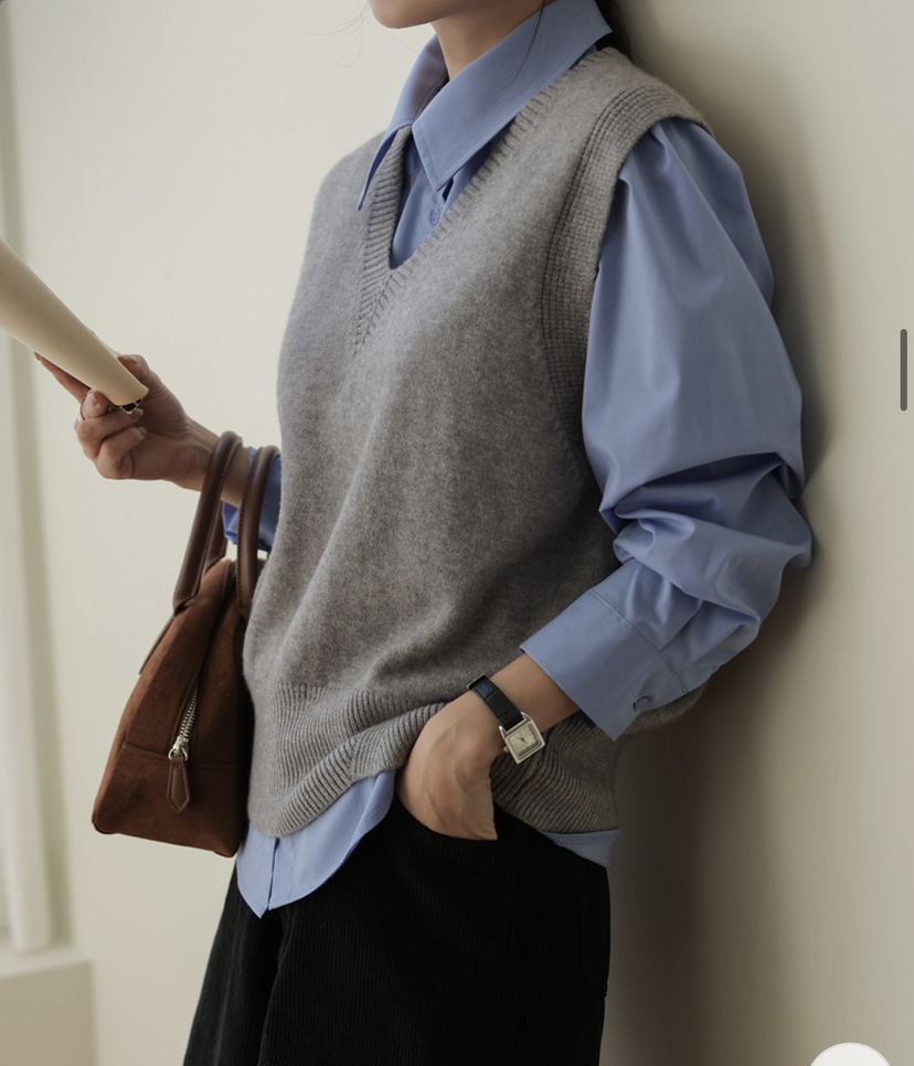 EOMPIT東大門㊣實拍女士新品時尚熱賣人氣25秋冬職業吊帶背心EOMPIT吊帶/背心