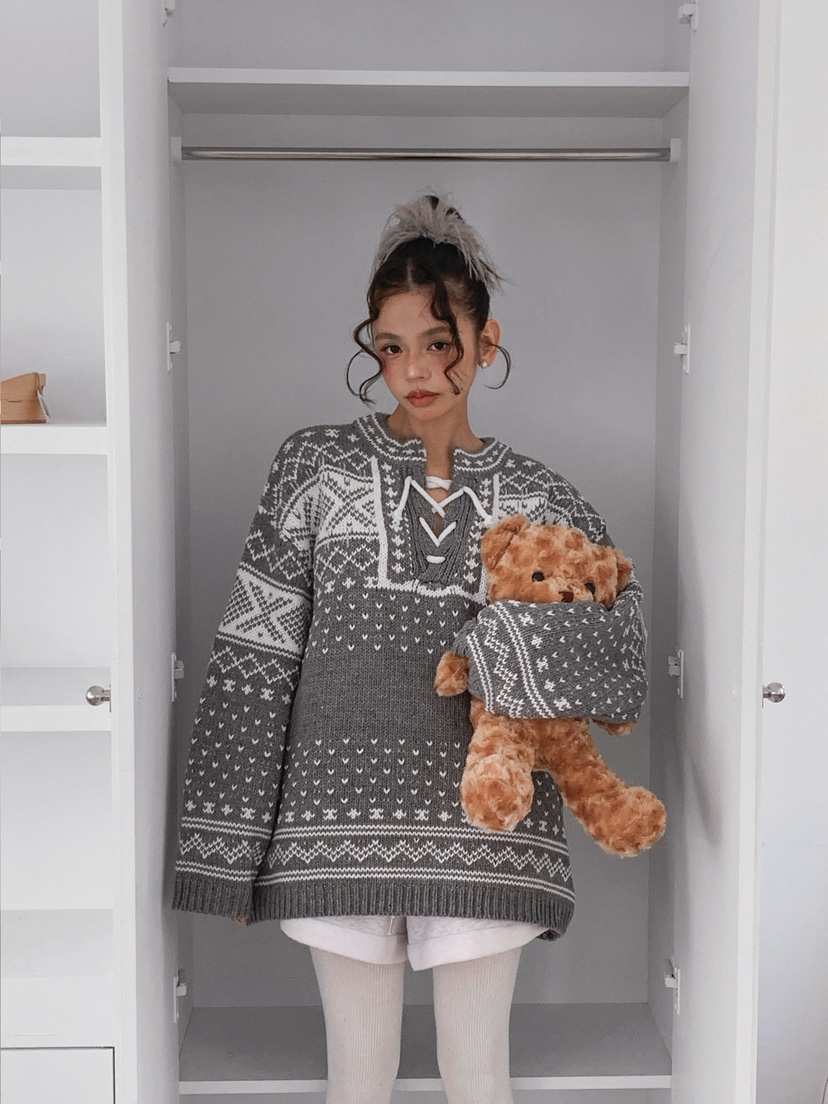 OURWAVE/OUR ROOM東大門㊣代購女士新品25秋冬時尚人氣毛衣Our Wave/Our Room毛衣