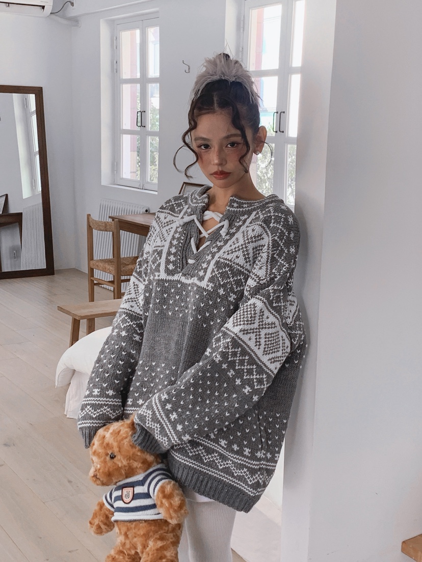 OURWAVE/OUR ROOM東大門㊣代購女士新品25秋冬時尚人氣毛衣Our Wave/Our Room毛衣