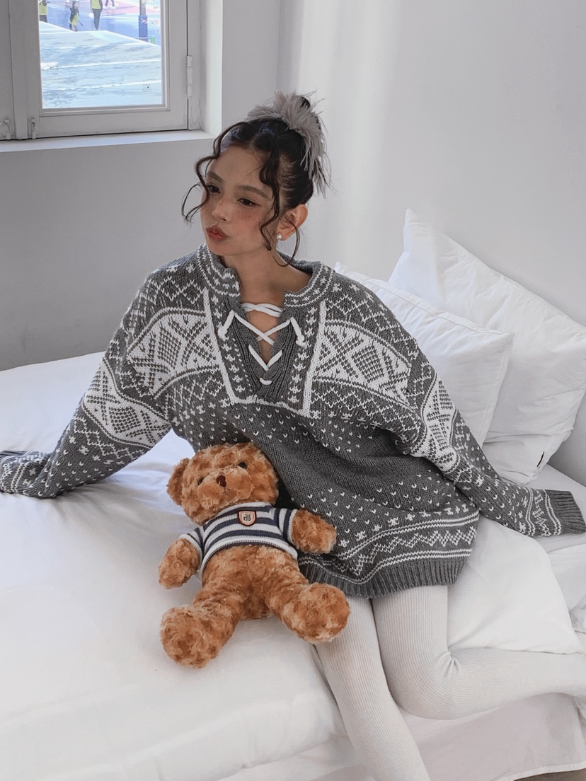 OURWAVE/OUR ROOM東大門㊣代購女士新品25秋冬時尚人氣毛衣Our Wave/Our Room毛衣