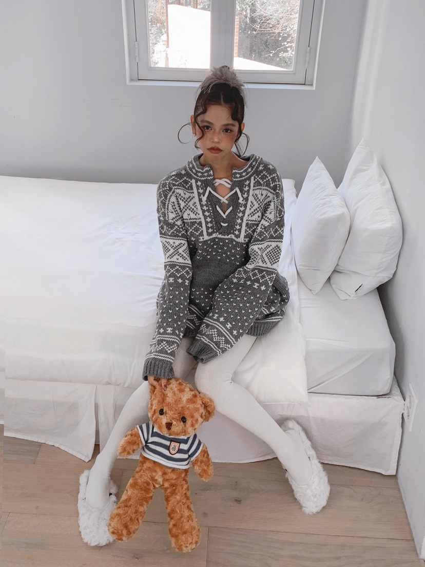 OURWAVE/OUR ROOM東大門㊣代購女士新品25秋冬時尚人氣毛衣Our Wave/Our Room毛衣