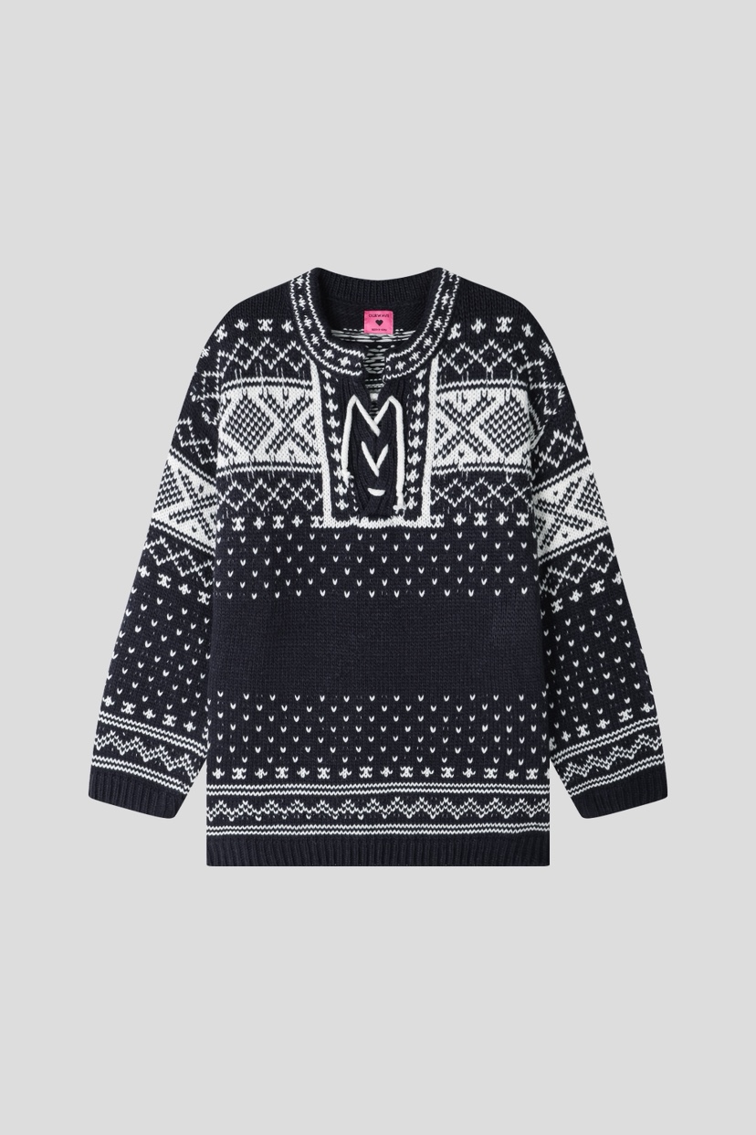 OURWAVE/OUR ROOM東大門㊣代購女士新品25秋冬時尚人氣毛衣Our Wave/Our Room毛衣圖色3