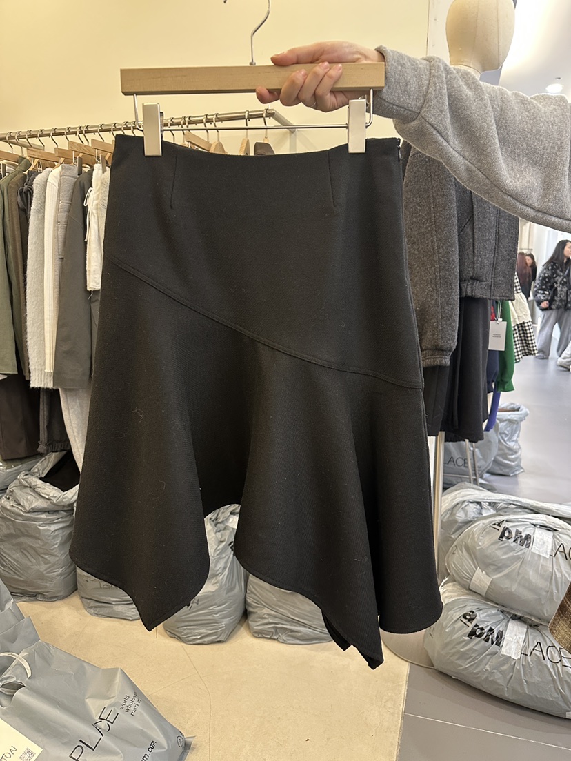 MONDAYMORING東大門㊣直郵女士新品人氣25秋冬半身裙中短裙羊毛MONDAYMORING半身裙/中短裙圖色2