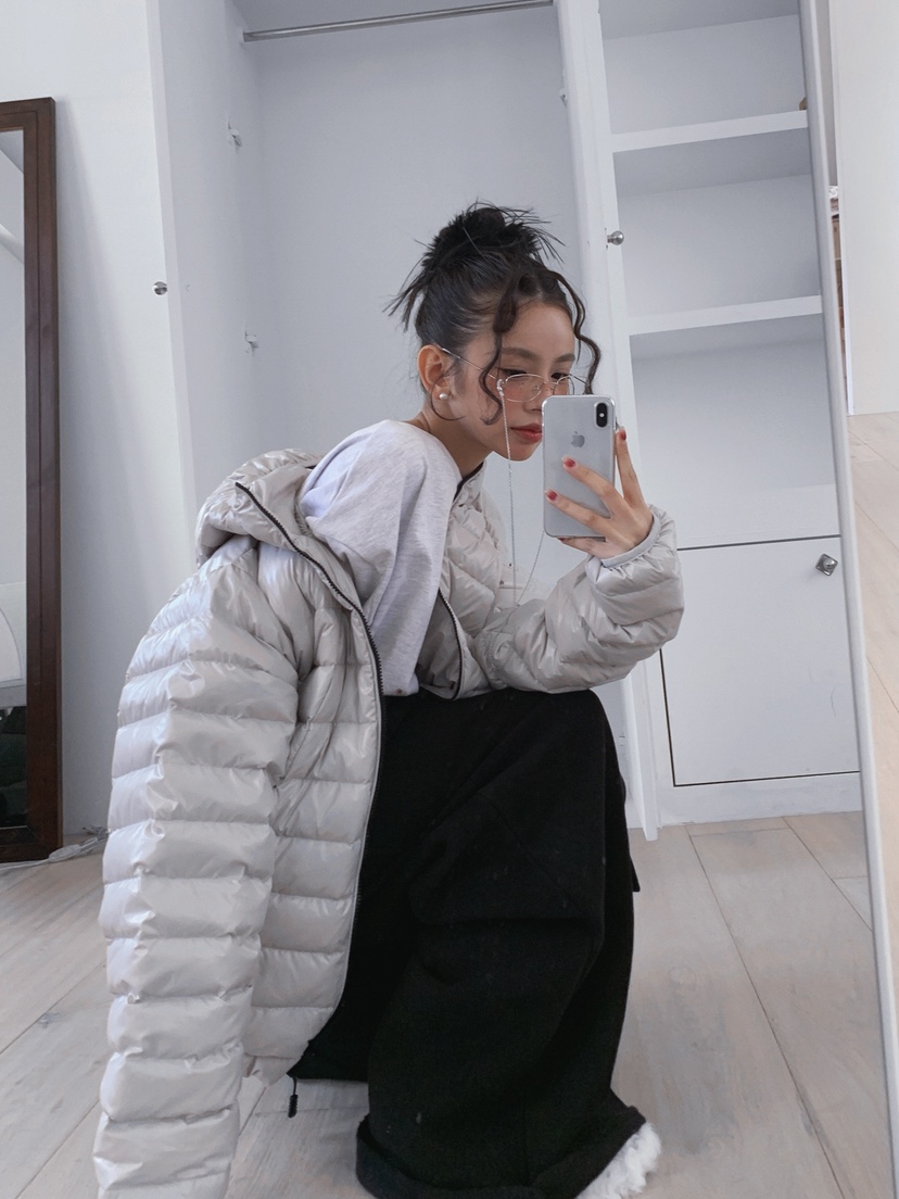 OURWAVE/OUR ROOM東大門㊣代購女裝新款休閑短款羽絨服鴨絨Our Wave/Our Room短款羽絨服