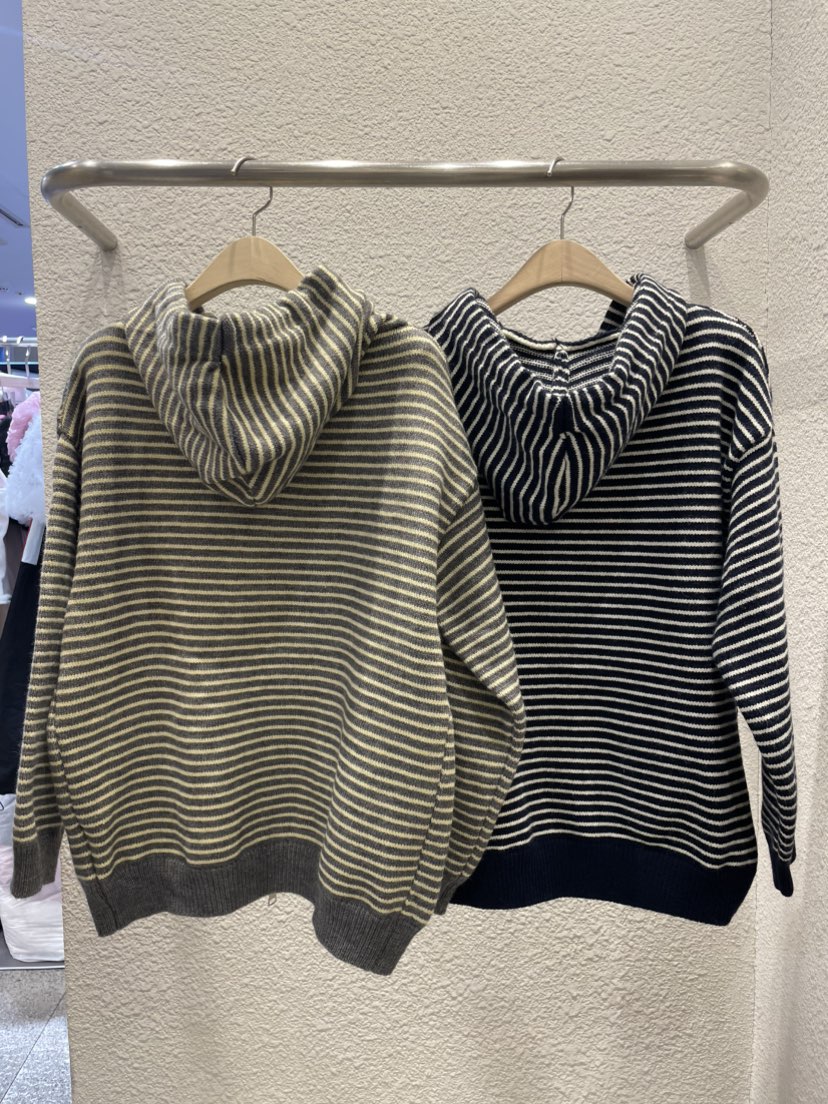 BABEL東大門㊣代購女士新款休閑真品25秋冬針織衫連帽拉鏈衫BABEL針織衫