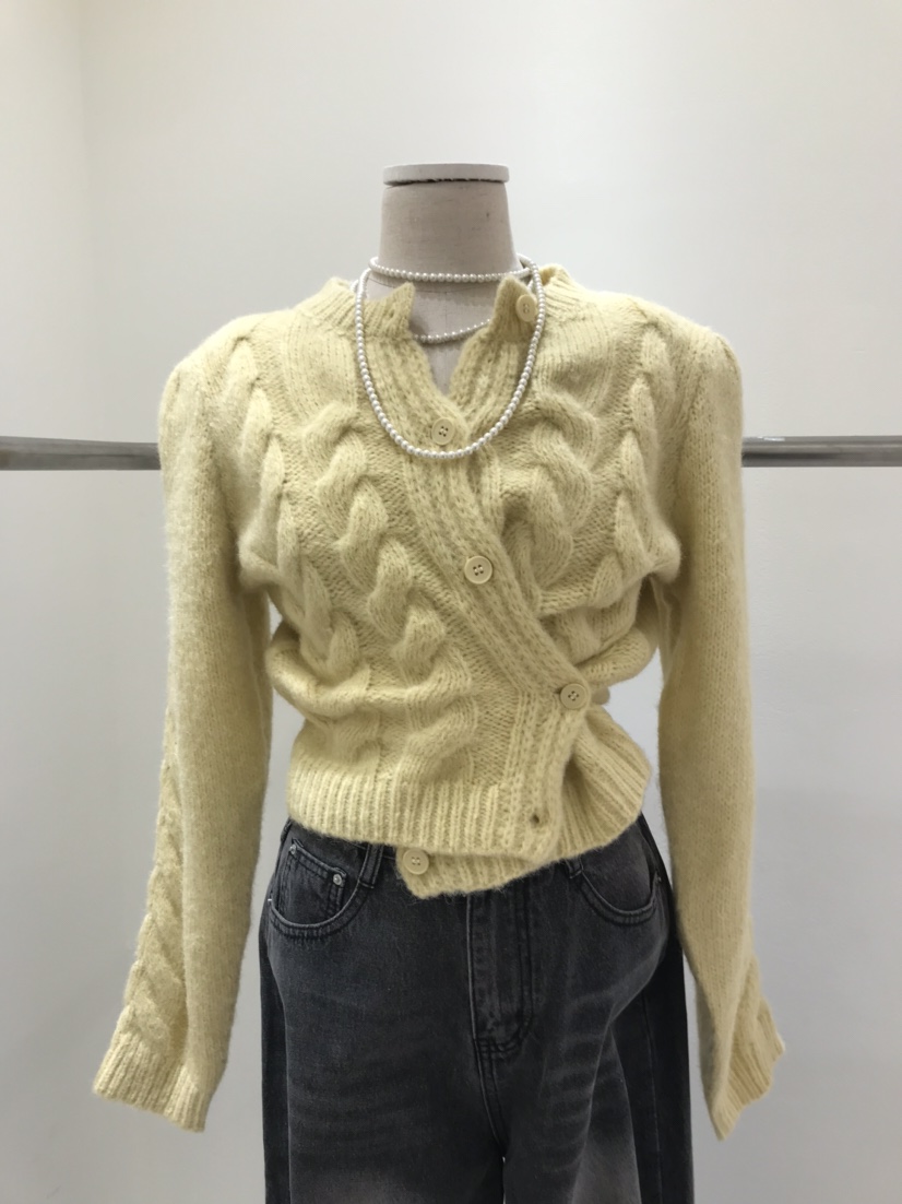 KC MARKET東大門㊣直郵女裝新款時尚人氣休閑25秋冬真品毛衣KC MARKET毛衣圖色1