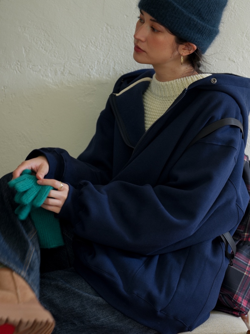 MILUI東大門㊣直郵女裝新品推薦休閑職業25秋冬熱賣衛衣拉鏈MILUI衛衣