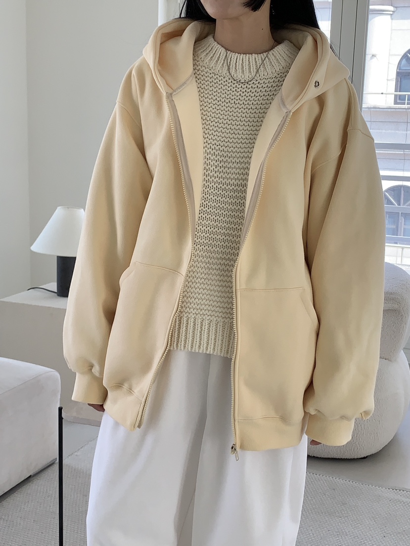 MILUI東大門㊣直郵女裝新品推薦休閑職業25秋冬熱賣衛衣拉鏈MILUI衛衣