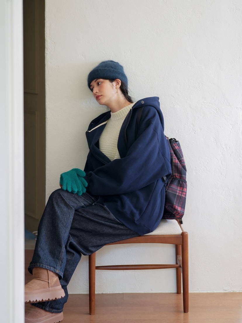 MILUI東大門㊣直郵女裝新品推薦休閑職業25秋冬熱賣衛衣拉鏈MILUI衛衣