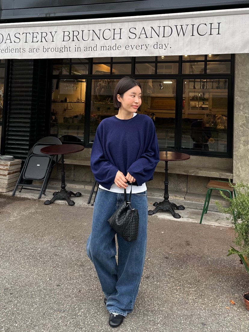 EOMPIT東大門㊣實拍女士新品真品時尚休閑人氣推薦25秋冬牛仔褲EOMPIT牛仔褲