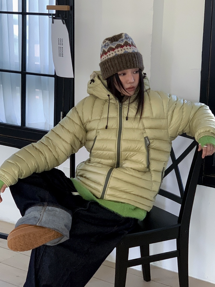 OURWAVE/OUR ROOM東大門㊣代購女士新款休閑時尚短款棉服Our Wave/Our Room短款棉服