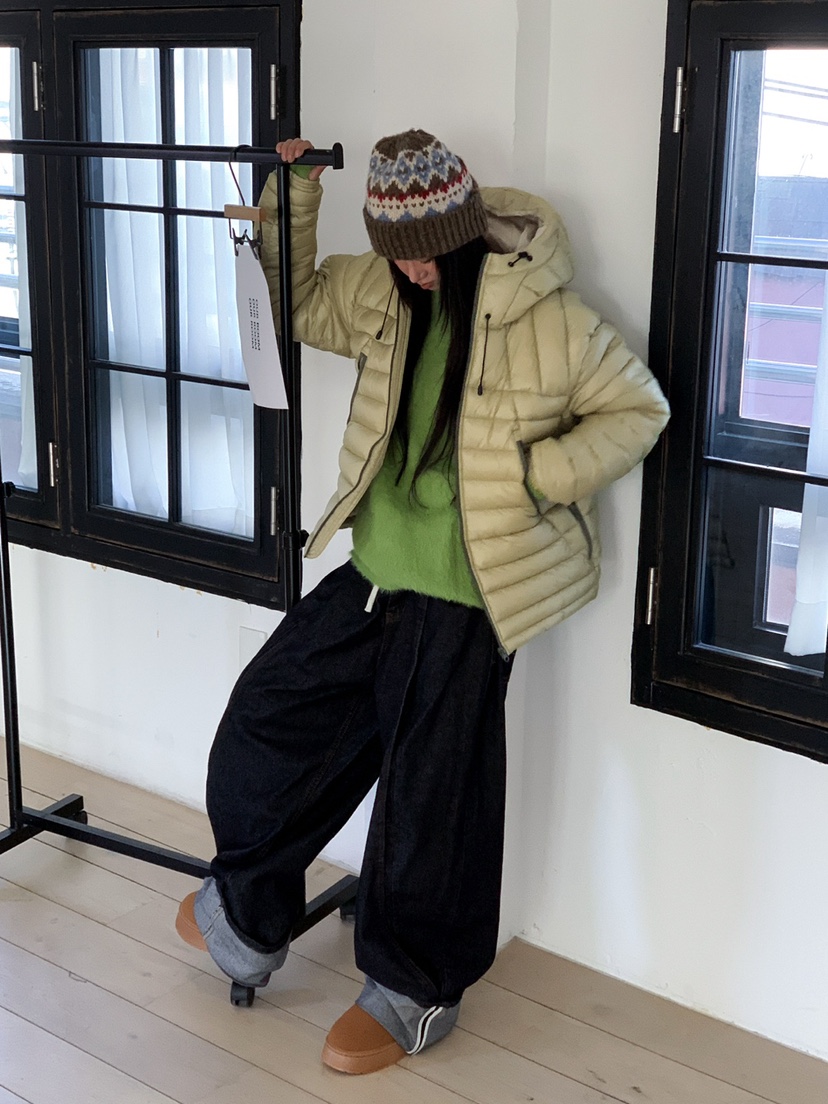 OURWAVE/OUR ROOM東大門㊣代購女士新款休閑時尚短款棉服Our Wave/Our Room短款棉服