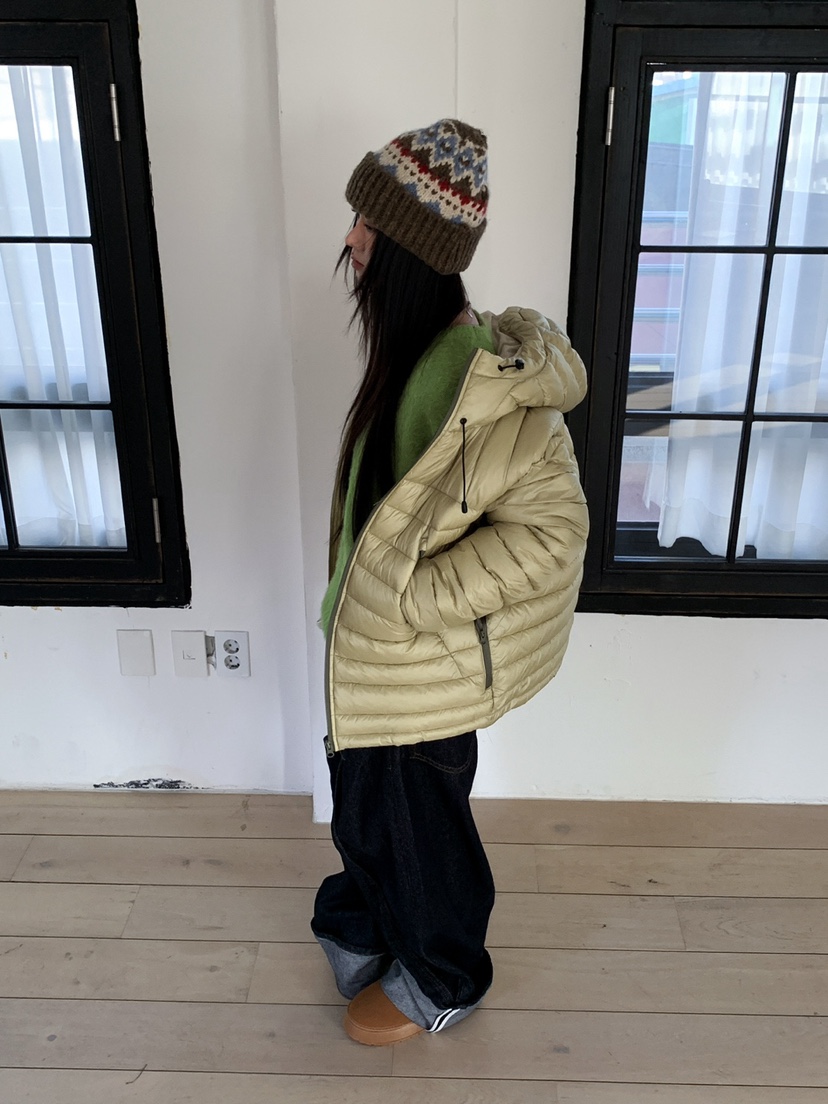 OURWAVE/OUR ROOM東大門㊣代購女士新款休閑時尚短款棉服Our Wave/Our Room短款棉服