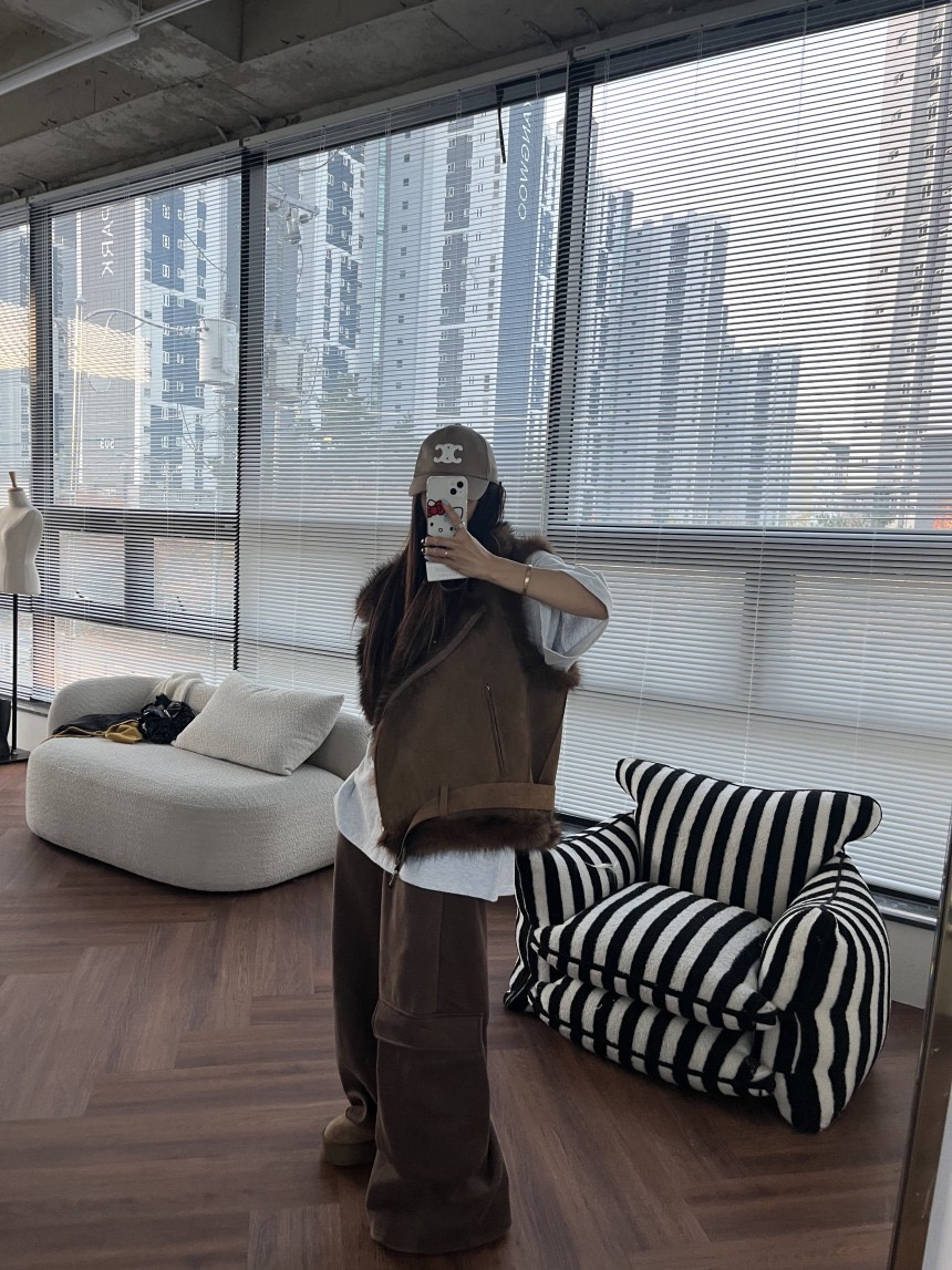 OURWAVE/OUR ROOM韓國直郵㊣女士新款熱賣休閑褲工裝褲加絨Our Wave/Our Room休閑褲