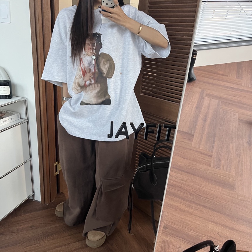 OURWAVE/OUR ROOM韓國直郵㊣女士新款熱賣休閑褲工裝褲加絨Our Wave/Our Room休閑褲