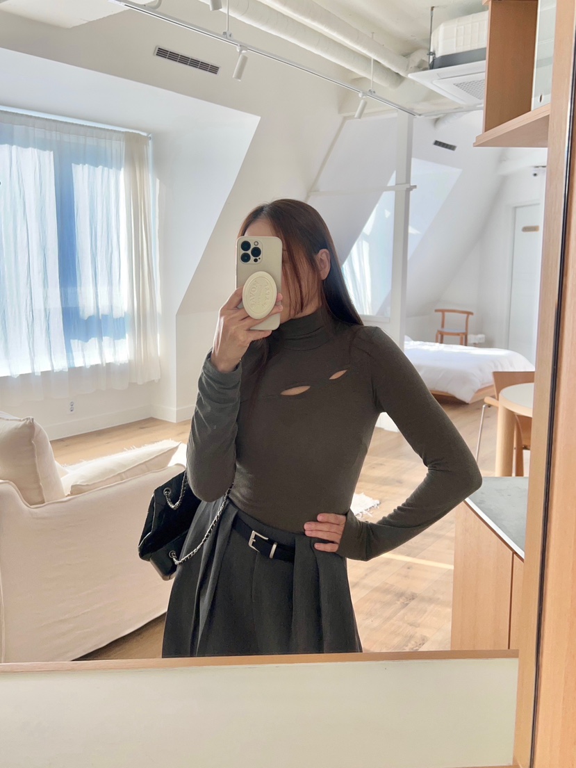 BOLD韓國代購㊣女裝新款推薦時尚熱賣休閑職業人氣25秋冬長袖T恤BOLD長袖T恤