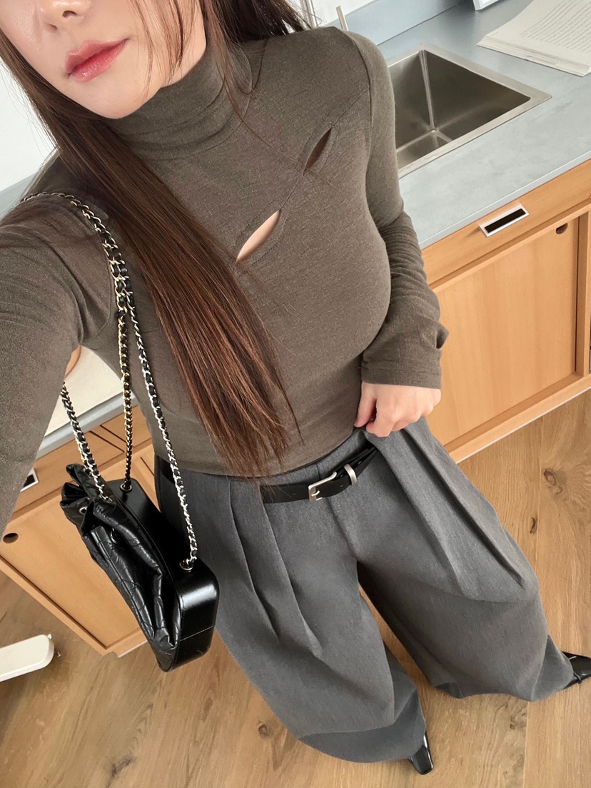 BOLD韓國代購㊣女裝新款推薦時尚熱賣休閑職業人氣25秋冬長袖T恤BOLD長袖T恤