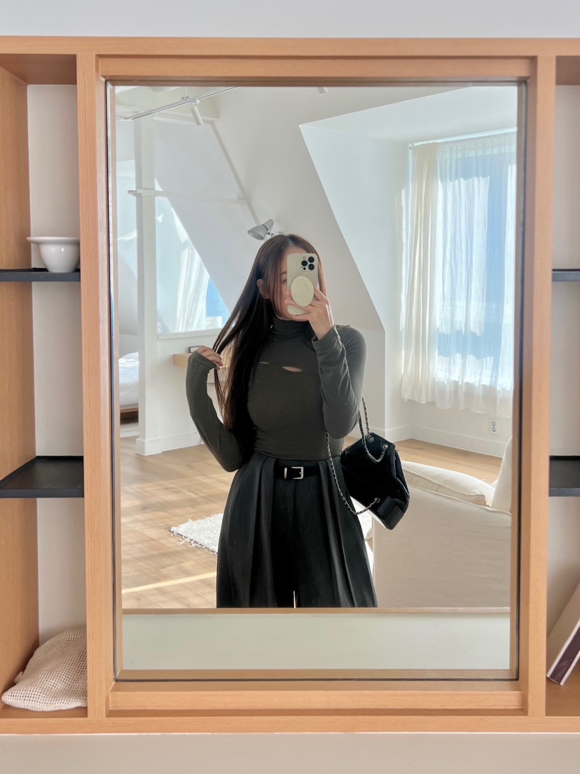 BOLD韓國代購㊣女裝新款推薦時尚熱賣休閑職業人氣25秋冬長袖T恤BOLD長袖T恤