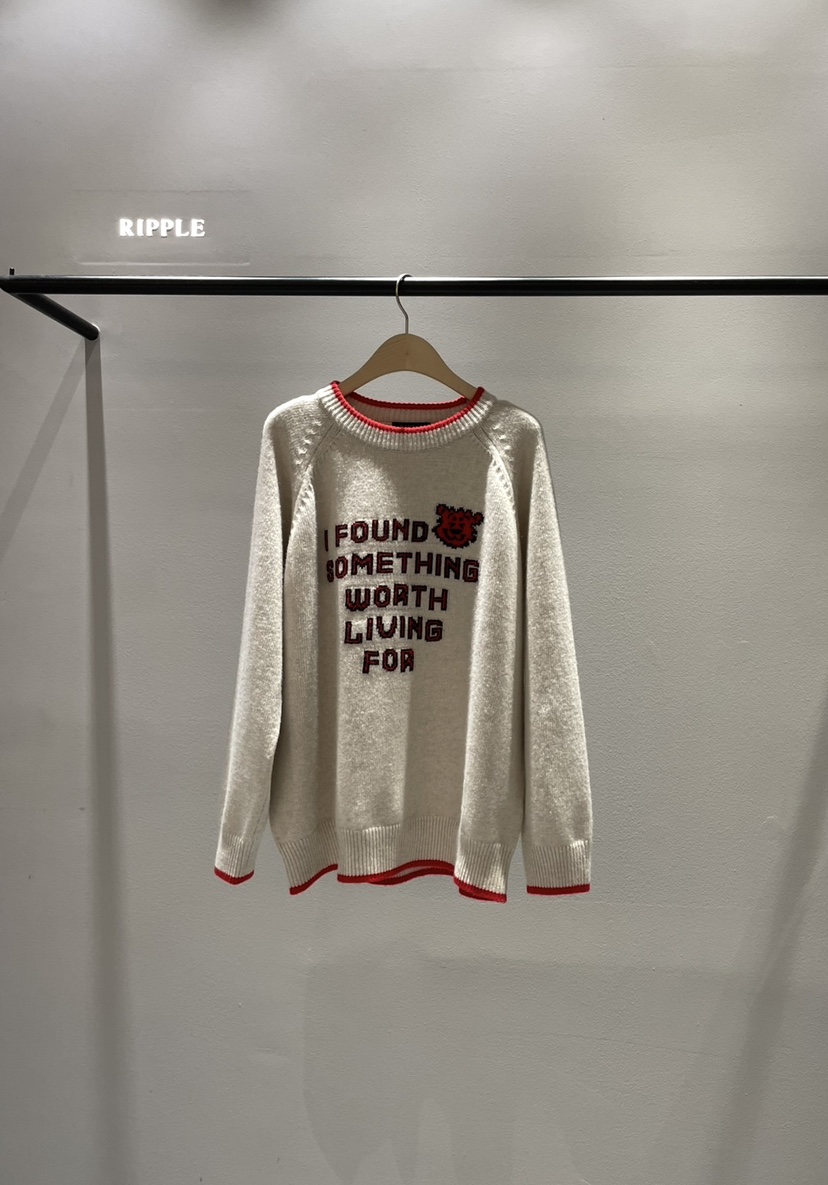 RIPPLE東大門㊣實拍女士新款推薦休閑真品時尚針織衫泰迪熊RIPPLE針織衫圖色1