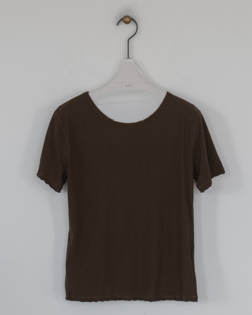 HONG-P東大門㊣實拍女裝新款休閑25秋冬職業人氣熱賣推薦T恤HONG-PT恤圖色2棕色