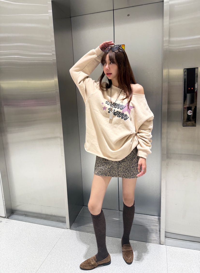 LUMIPLE東大門㊣實拍女裝新品真品25秋冬人氣休閑職業熱賣衛衣LUMIPLE衛衣