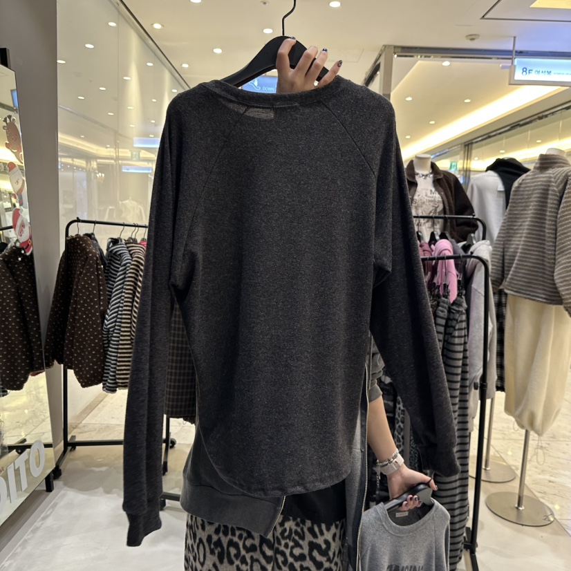 CREDITO韓國代購㊣女士新品熱賣職業真品時尚25秋冬長袖T恤CREDITO長袖T恤