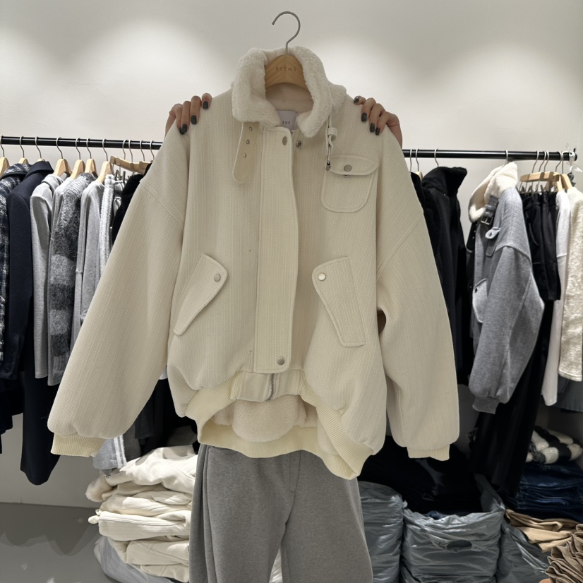 BEENS東大門㊣實拍女裝新品時尚25秋冬人氣真品職業夾克不加棉BEENS夾克圖色1