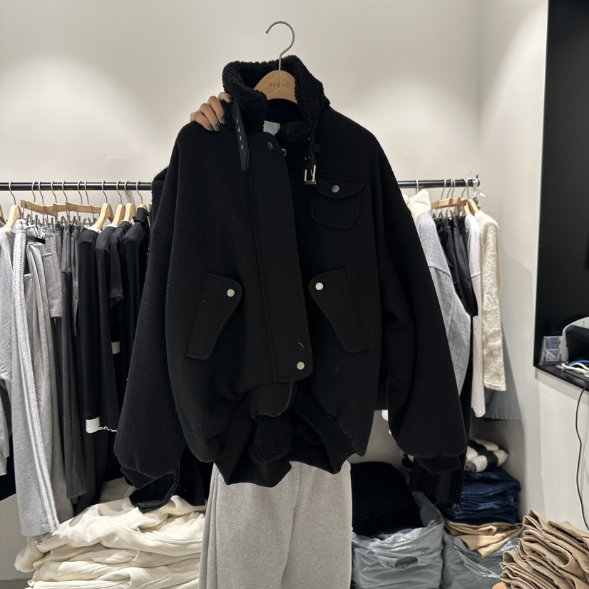 BEENS東大門㊣實拍女裝新品時尚25秋冬人氣真品職業夾克不加棉BEENS夾克圖色2