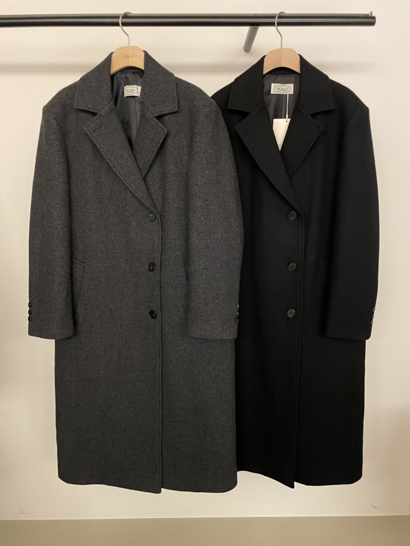 BOLD-A東大門㊣代購女士新品人氣真品25秋冬熱賣中長款大衣RE BOLD中長款大衣