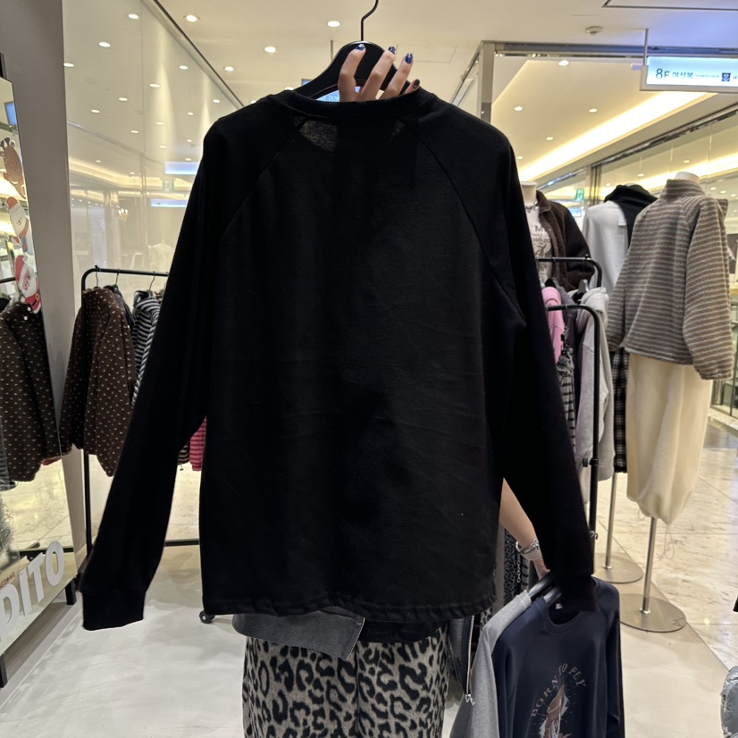 CREDITO東大門㊣直郵女裝新款真品職業時尚推薦熱賣長袖T恤CREDITO長袖T恤