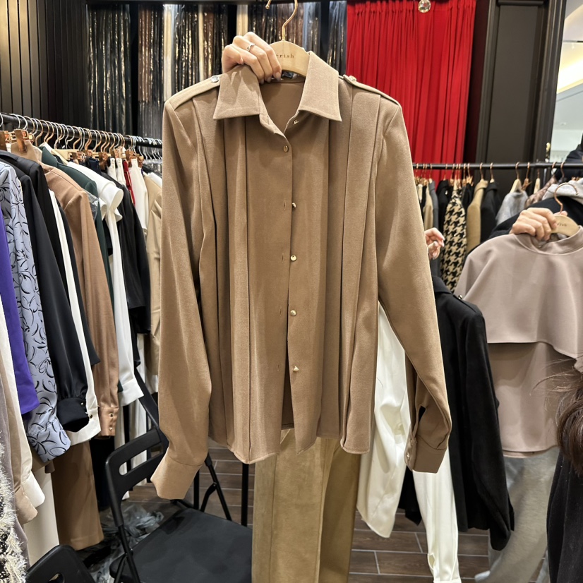 HERISH-HAUTE韓國代購㊣女士新品真品人氣時尚職業襯衫蕾絲衫HERISH-HAUTE襯衫/蕾絲衫圖色2