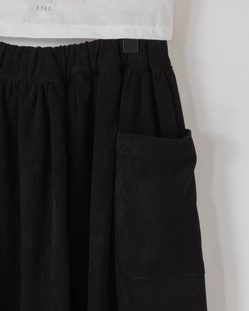HONG-P東大門㊣實拍女裝新款推薦真品職業半身裙中短裙口袋絨HONG-P半身裙/中短裙