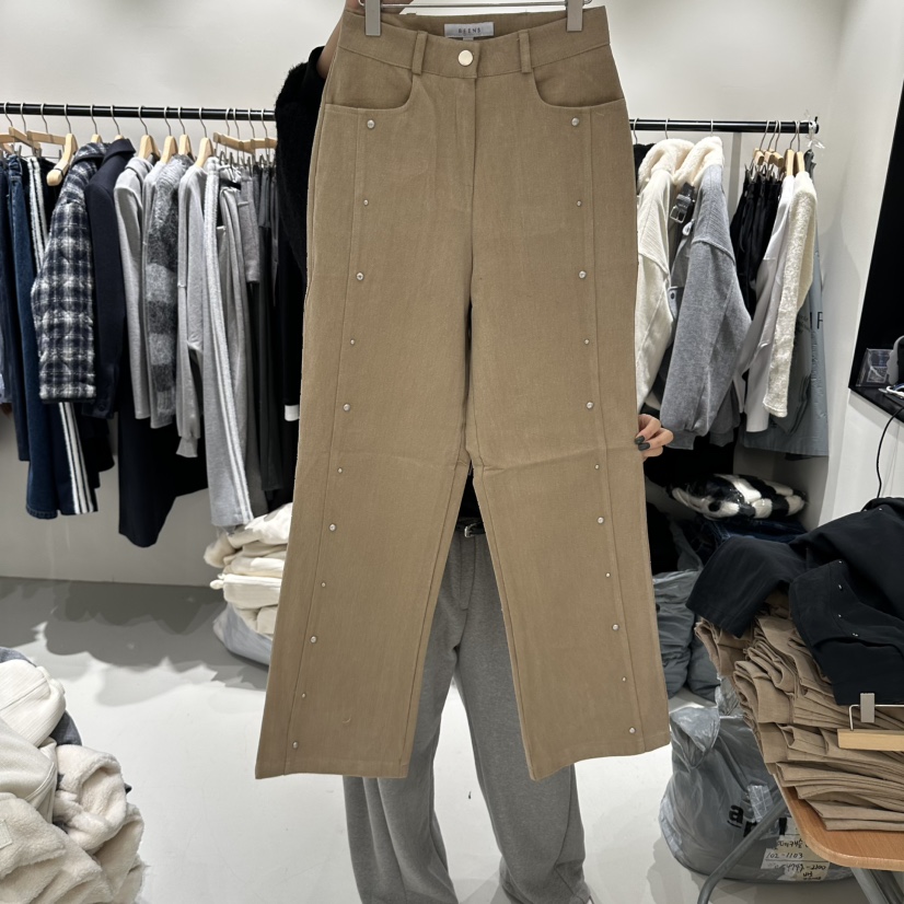 BEENS東大門㊣實拍女士新品人氣推薦休閑職業25秋冬熱賣休閑褲BEENS休閑褲圖色1