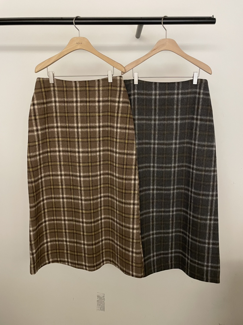 BOLD-A韓國直郵㊣女裝新款時尚25秋冬真品休閑半身裙中短裙RE BOLD半身裙/中短裙