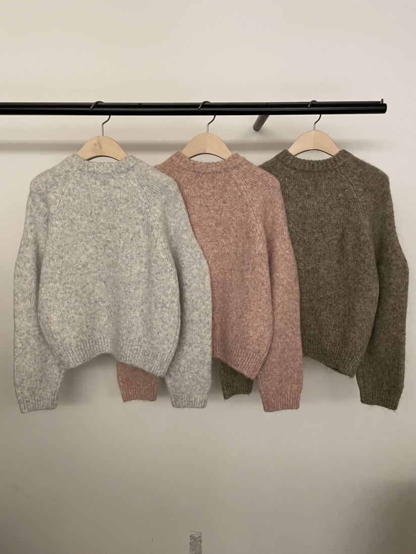 BOLD-A韓國直郵㊣女裝新品真品時尚人氣熱賣25秋冬針織衫羊駝RE BOLD針織衫