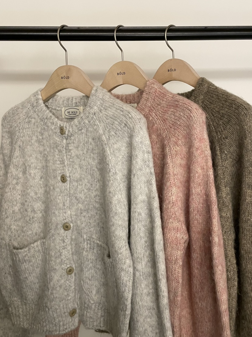 BOLD-A韓國直郵㊣女裝新品真品時尚人氣熱賣25秋冬針織衫羊駝RE BOLD針織衫