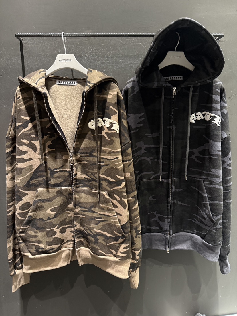 GATELESS韓國直郵㊣女士新品25秋冬職業人氣夾克連帽拉鏈衫GATELESS夾克圖色2左二色