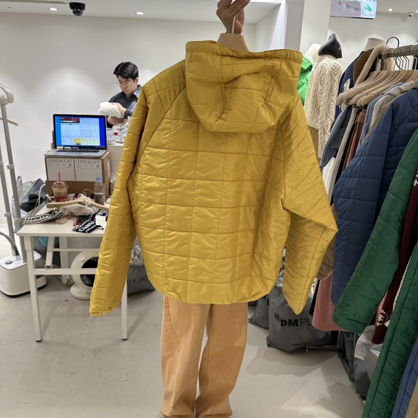 CONNAUGHT韓國代購㊣女士新款25秋冬職業時尚熱賣夾克絎縫羅紋CONNAUGHT夾克