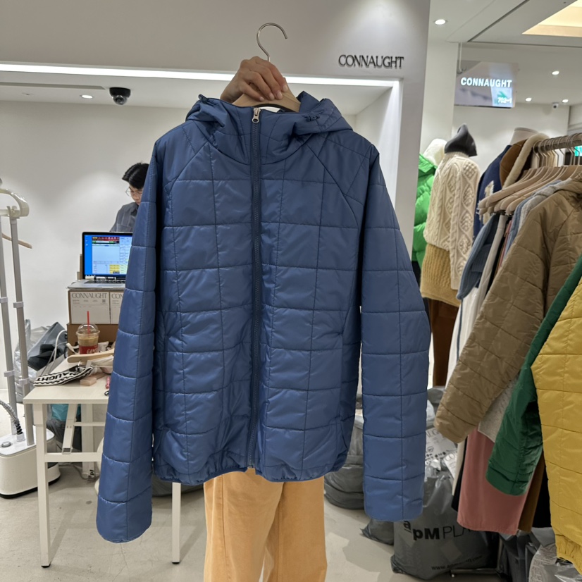 CONNAUGHT韓國代購㊣女士新款25秋冬職業時尚熱賣夾克絎縫羅紋CONNAUGHT夾克圖色3