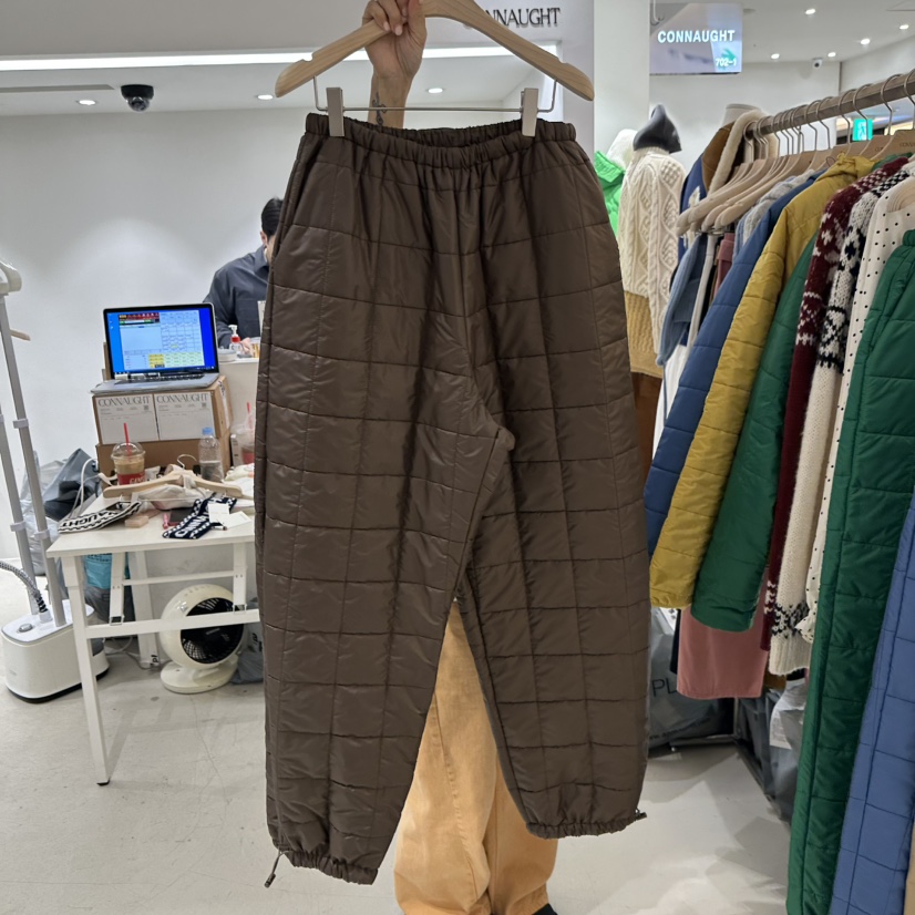 CONNAUGHT東大門㊣代購女裝新品熱賣職業時尚休閑褲絎縫羅紋CONNAUGHT休閑褲圖色3