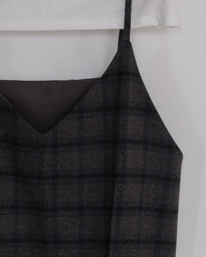 HONG-P東大門㊣直郵女裝新款人氣休閑時尚25秋冬連衣裙羊毛格紋HONG-P連衣裙