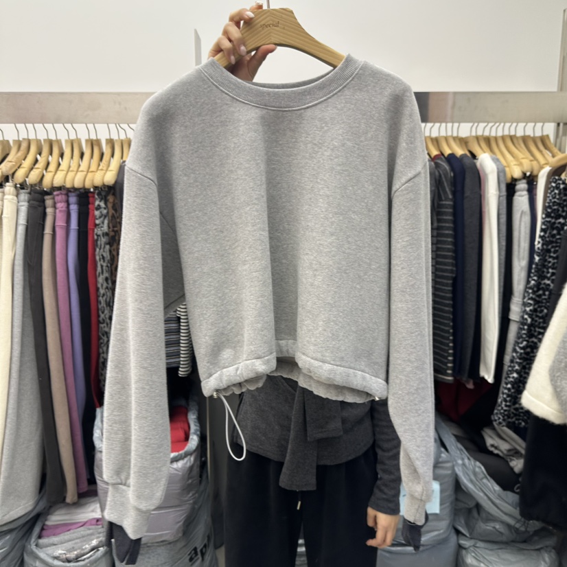 SPECIAL東大門㊣代購女士新款人氣25秋冬熱賣時尚休閑衛衣加絨SPECIAL衛衣圖色3