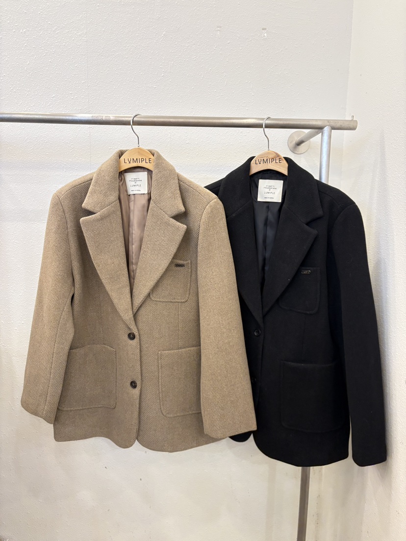 LUMIPLE東大門㊣實拍女士新品推薦真品職業人氣25秋冬時尚夾克LUMIPLE夾克